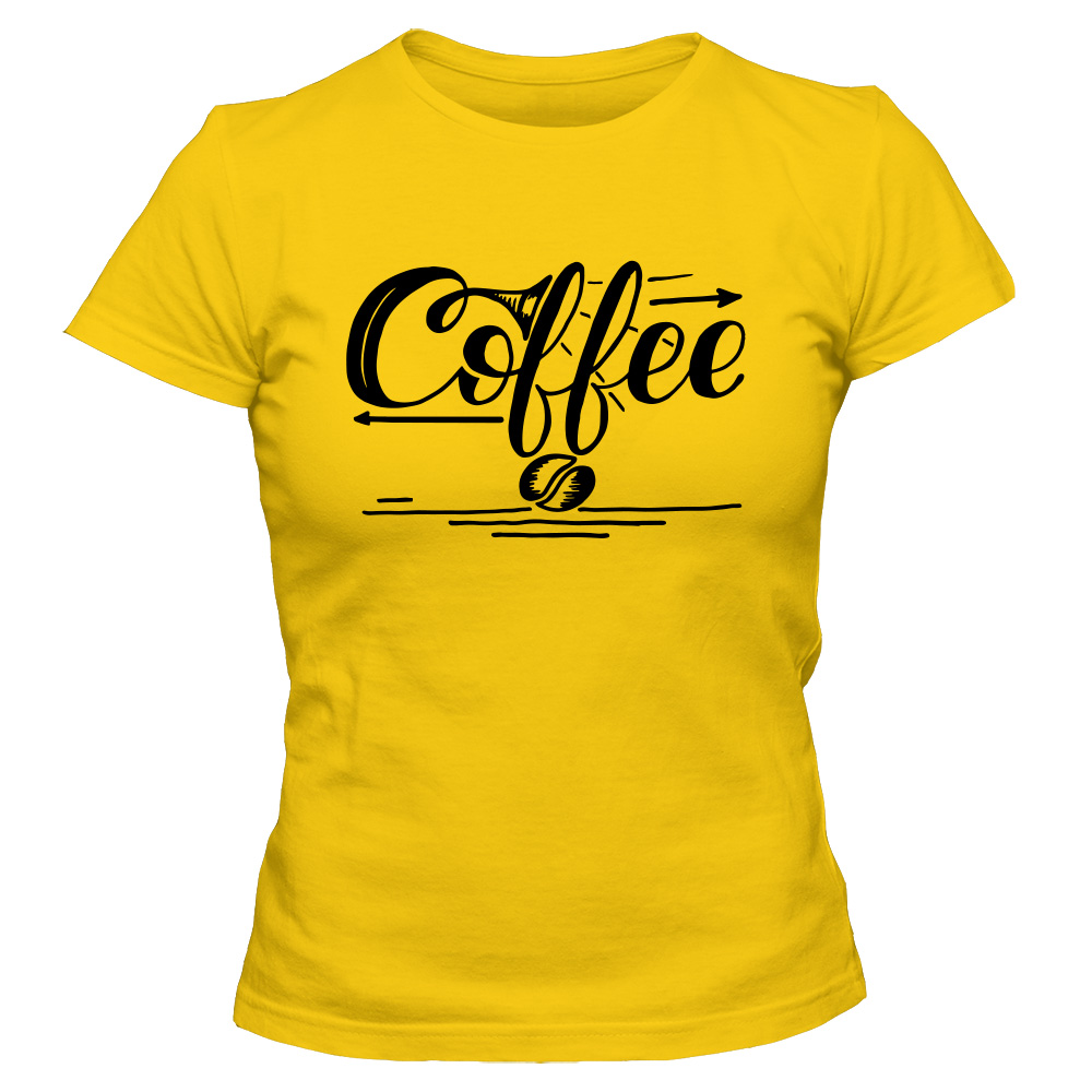 koszulka damska zolta coffee 43