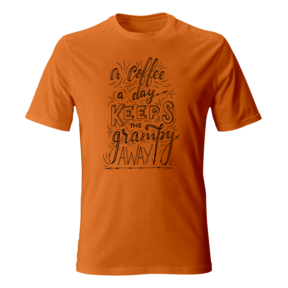 koszulka meska pomaranczowa coffee 36