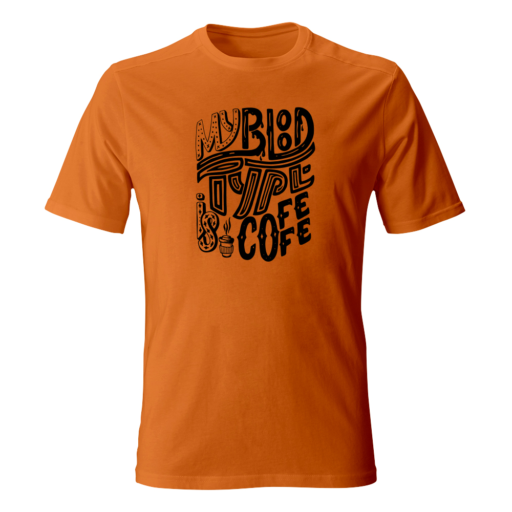 koszulka meska pomaranczowa coffee 42