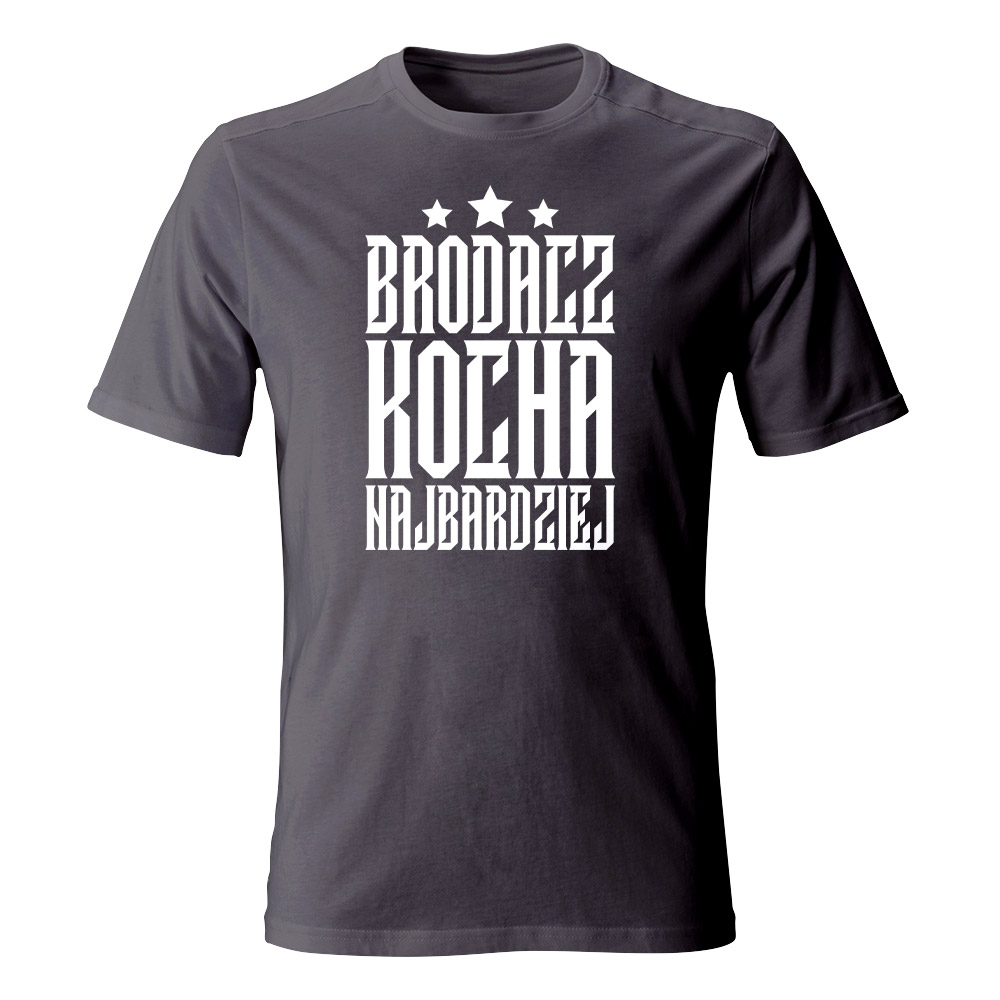 Koszulka męska BRODACZ KOCHA NAJBARDZIEJ