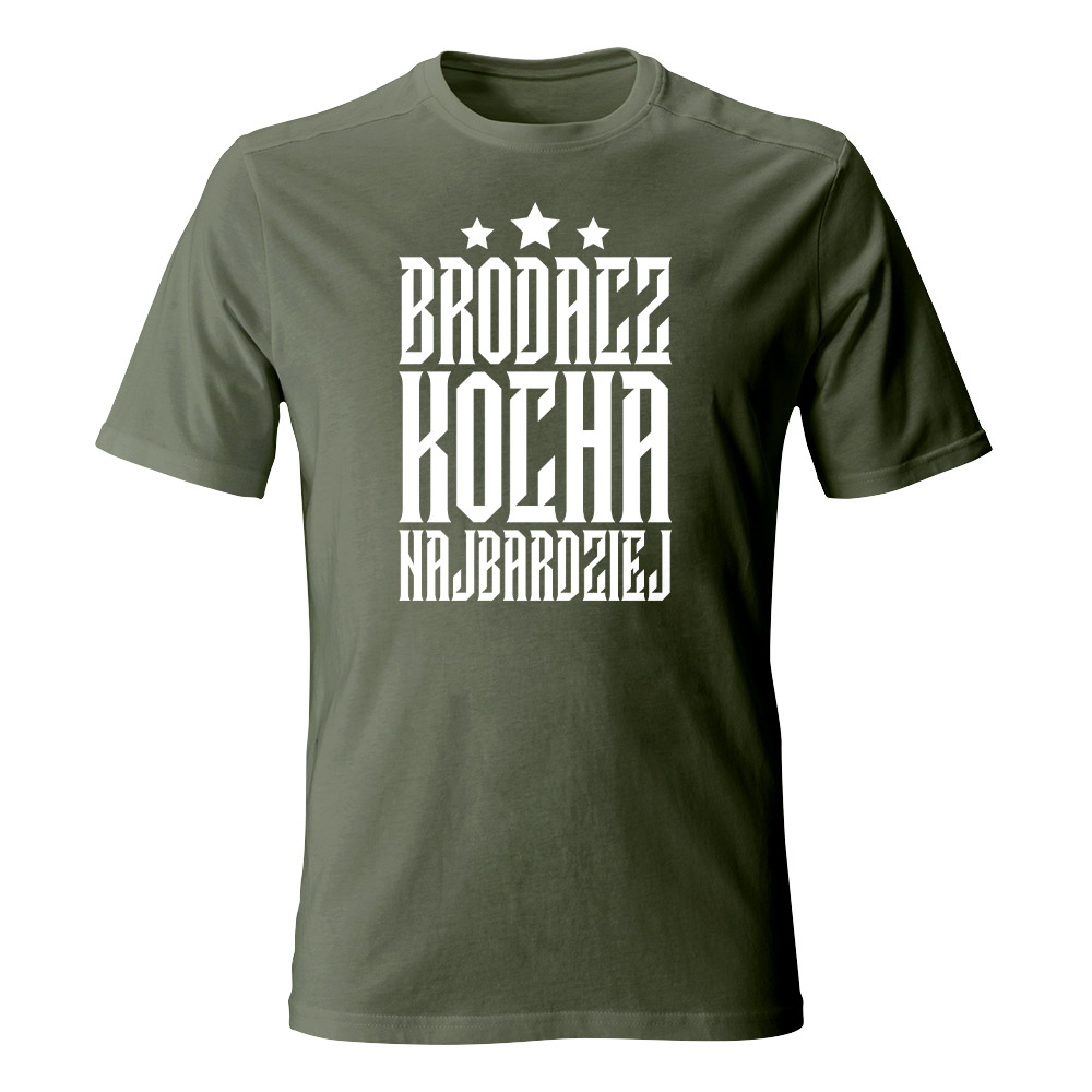 Koszulka męska BRODACZ KOCHA NAJBARDZIEJ
