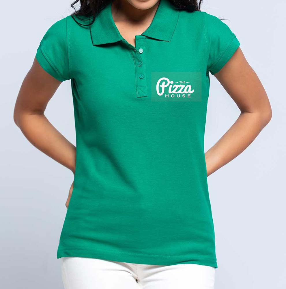 damska koszulka polo z własnym nadrukiem