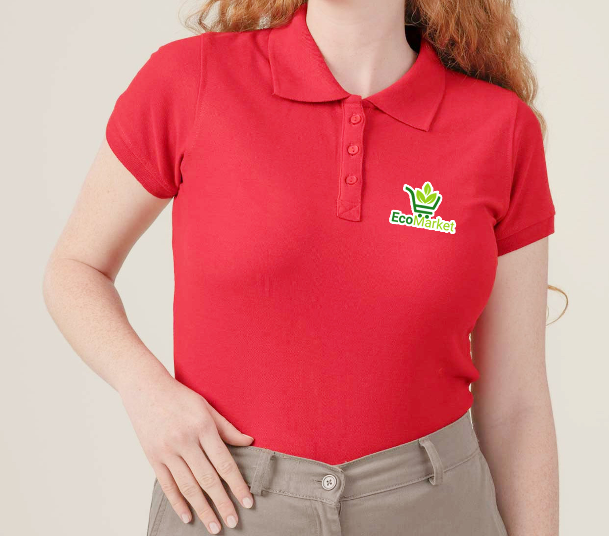 damska koszulka polo z własnym nadrukiem