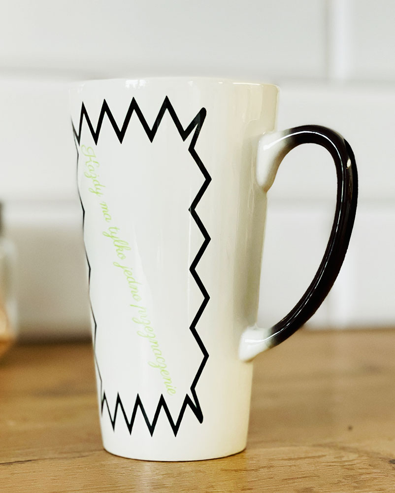 kubek magiczny latte XXL z własnym nadrukiem
