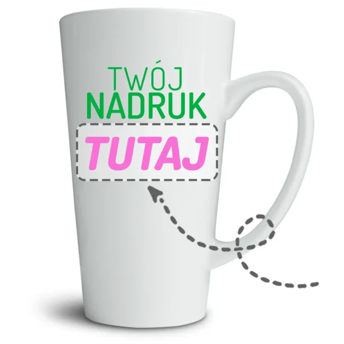 kubek latte XXL z własnym nadrukiem, główna grafika