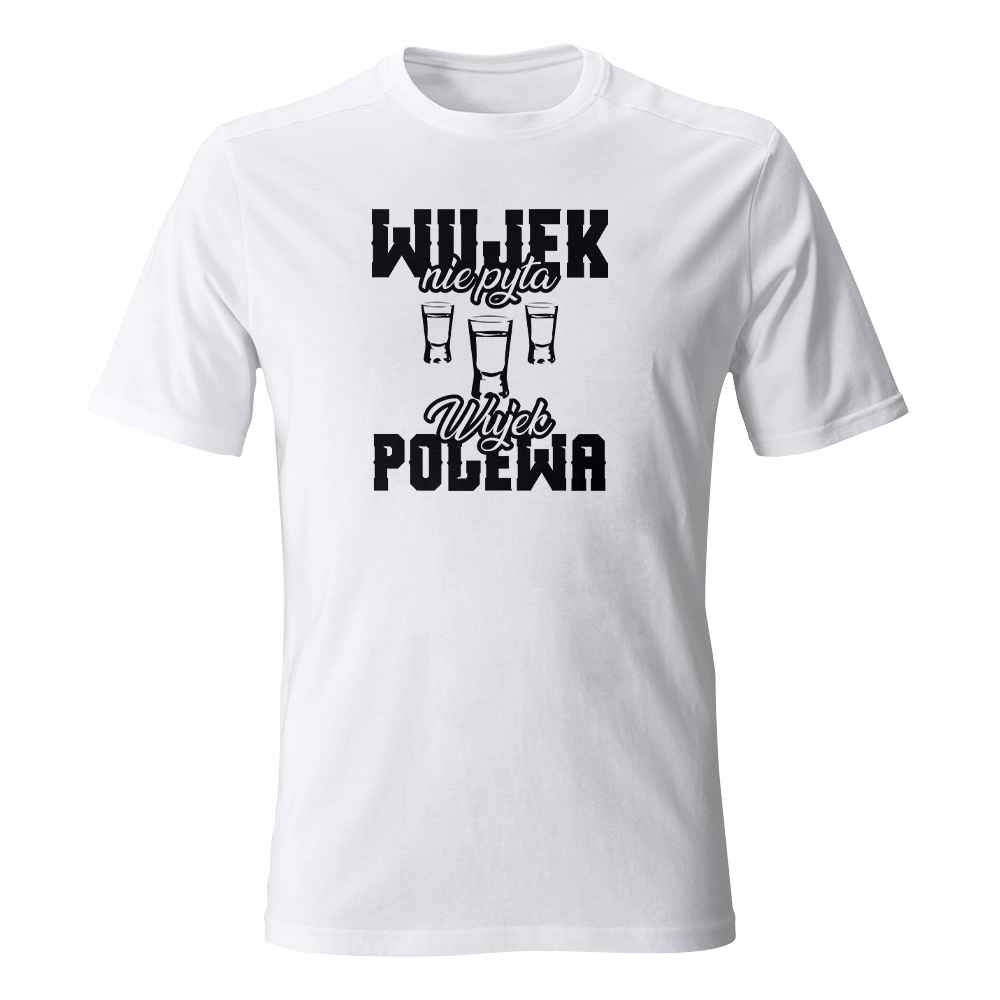 Koszulka męska z nadrukiem WUJEK NIE PYTA