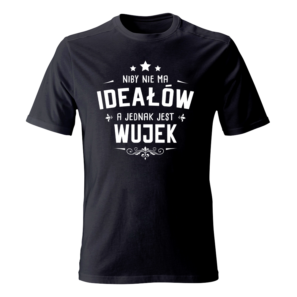 Koszulka męska z nadrukiem IDEALNY WUJEK