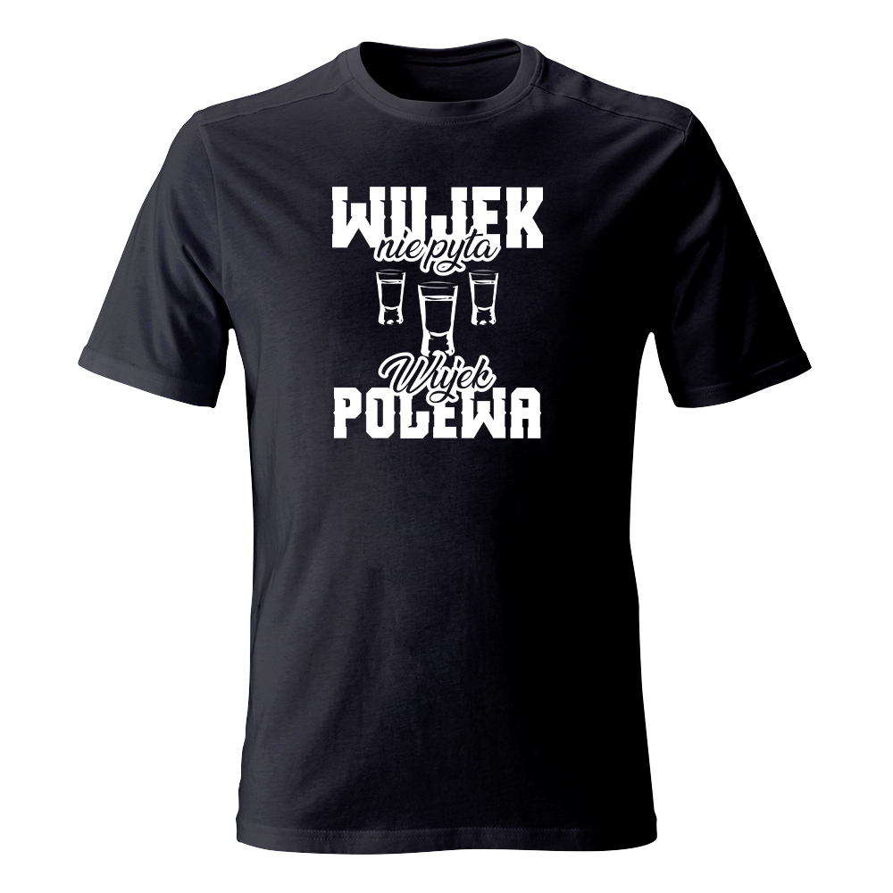 Koszulka męska z nadrukiem WUJEK NIE PYTA