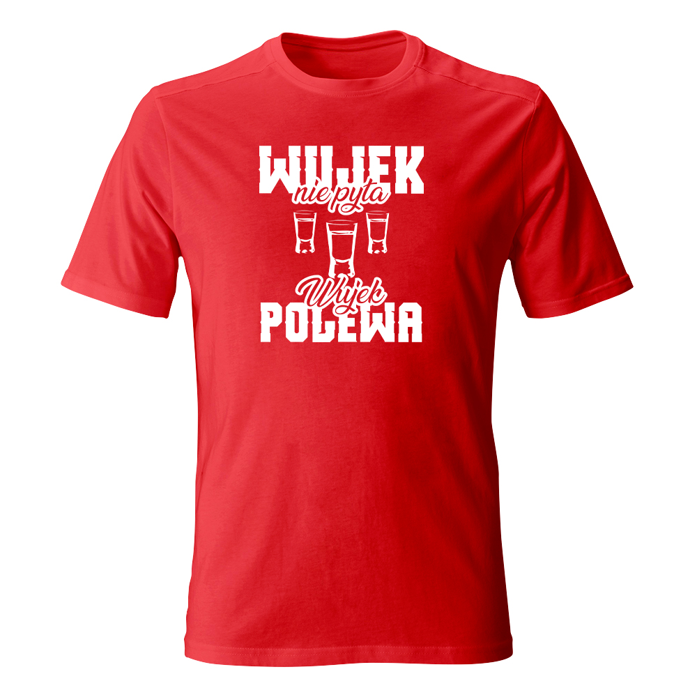 Koszulka męska z nadrukiem WUJEK NIE PYTA