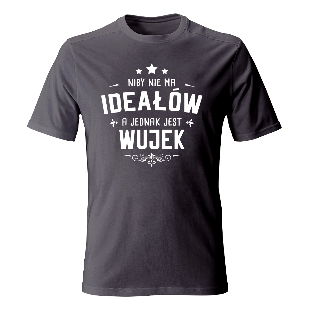 Koszulka męska z nadrukiem IDEALNY WUJEK