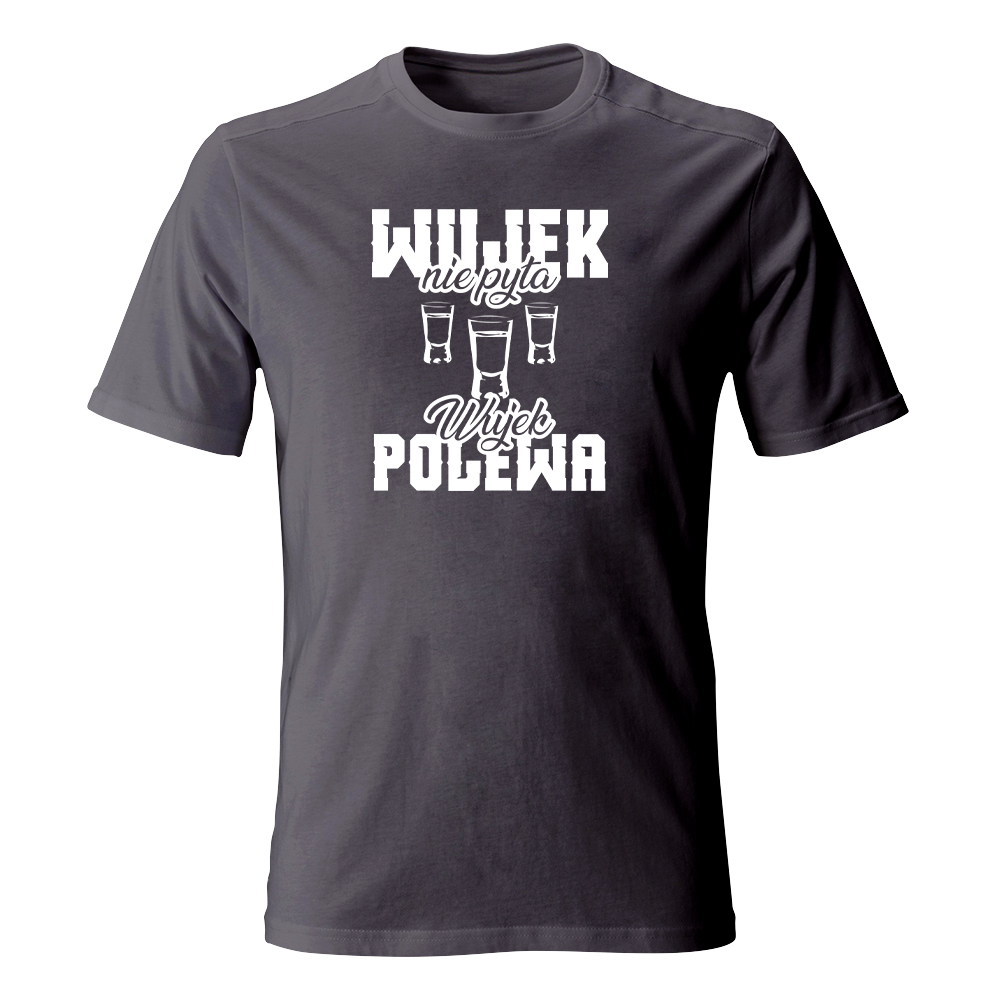 Koszulka męska z nadrukiem WUJEK NIE PYTA