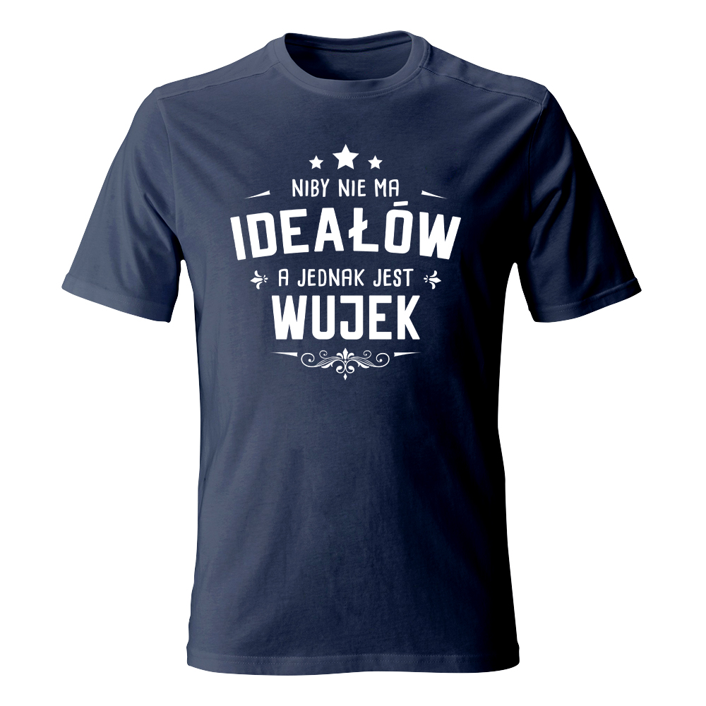 Koszulka męska z nadrukiem IDEALNY WUJEK
