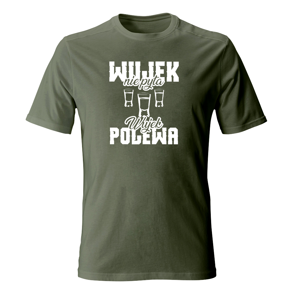Koszulka męska z nadrukiem WUJEK NIE PYTA