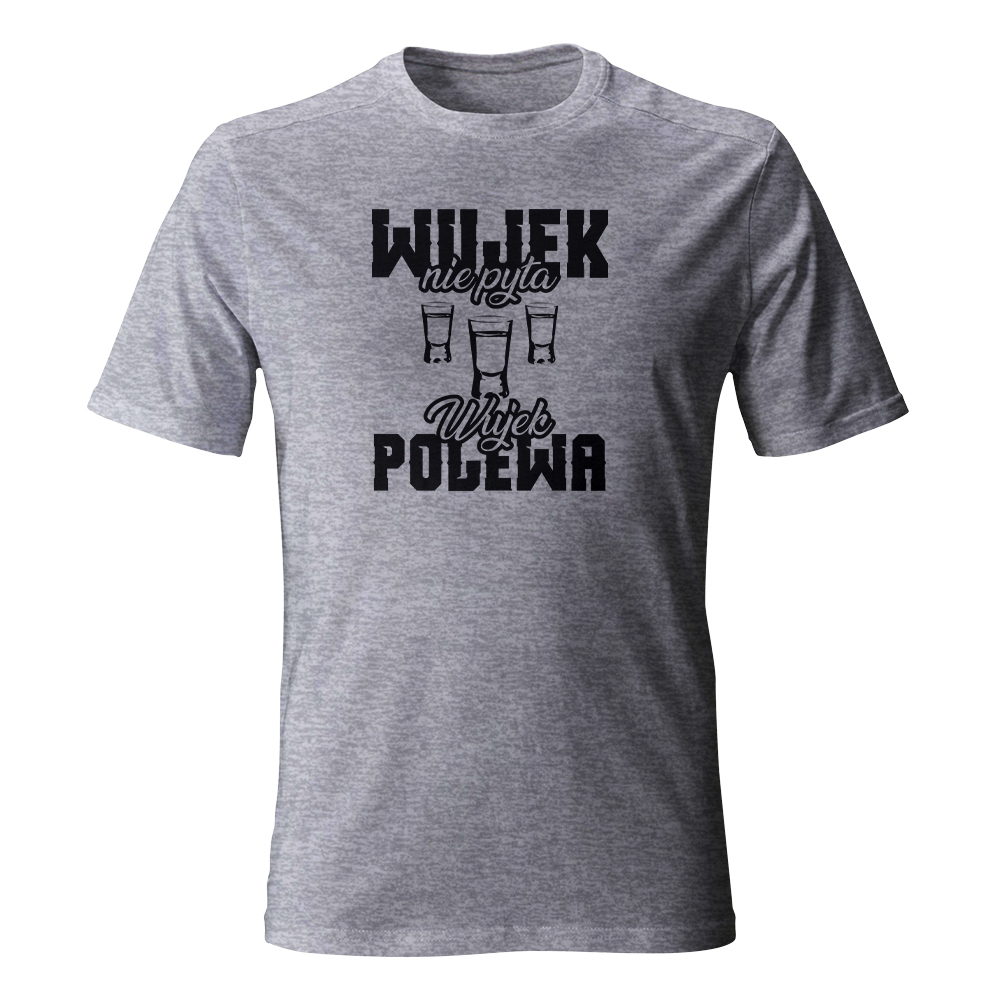 Koszulka męska z nadrukiem WUJEK NIE PYTA