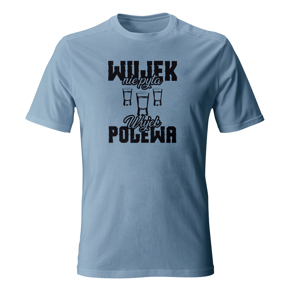Koszulka męska z nadrukiem WUJEK NIE PYTA