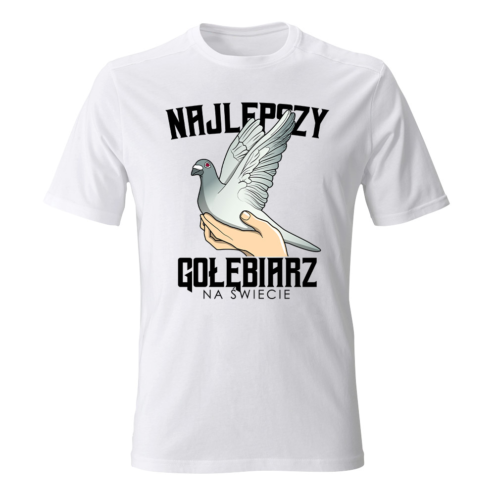 Koszulka męska z nadrukiem NAJLEPSZY GOŁĘBIARZ