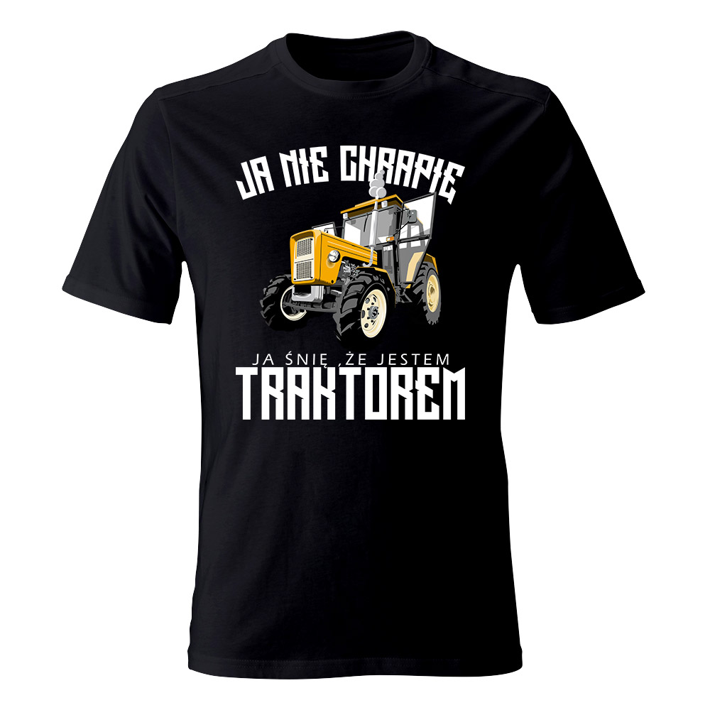 Koszulka męska z nadrukiem JESTEM TRAKTOREM