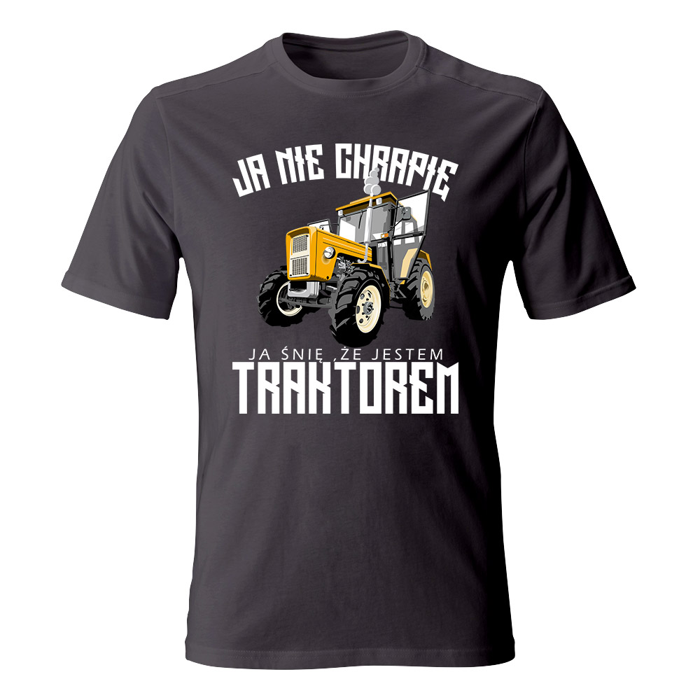 Koszulka męska z nadrukiem JESTEM TRAKTOREM
