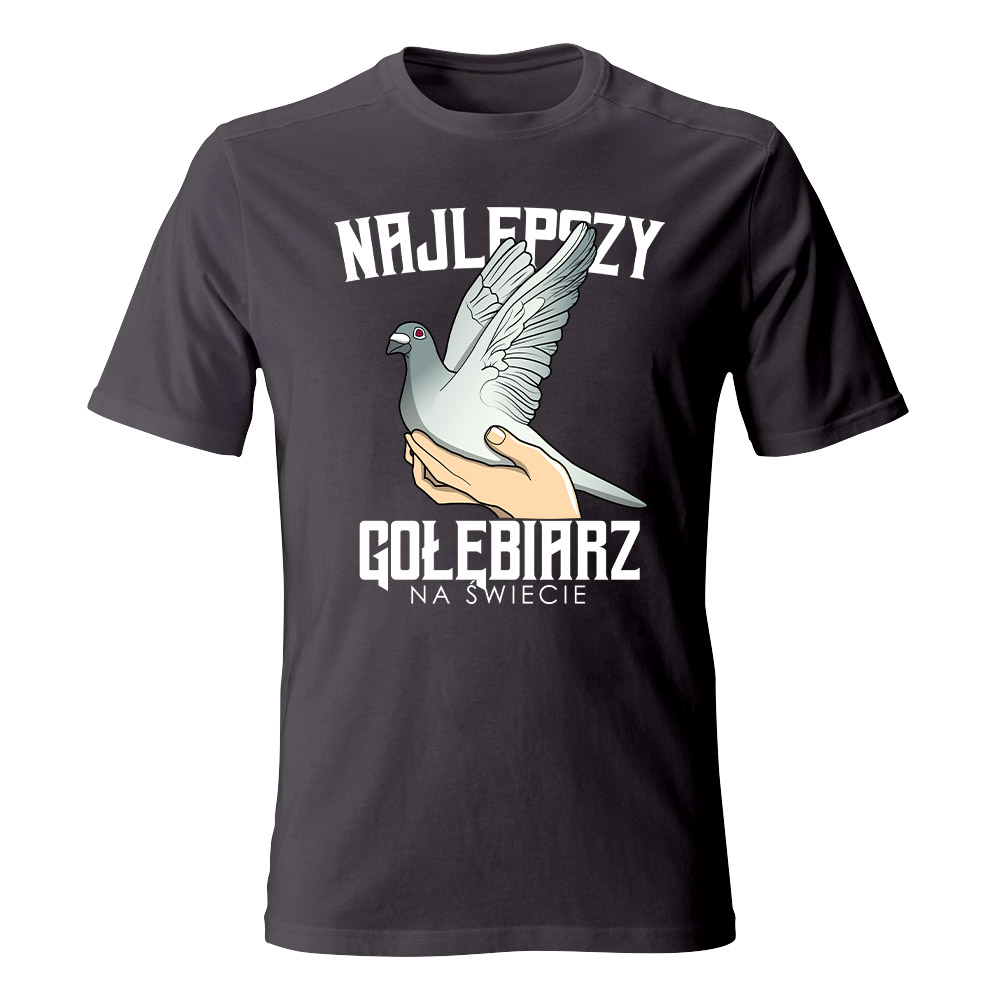 Koszulka męska z nadrukiem NAJLEPSZY GOŁĘBIARZ