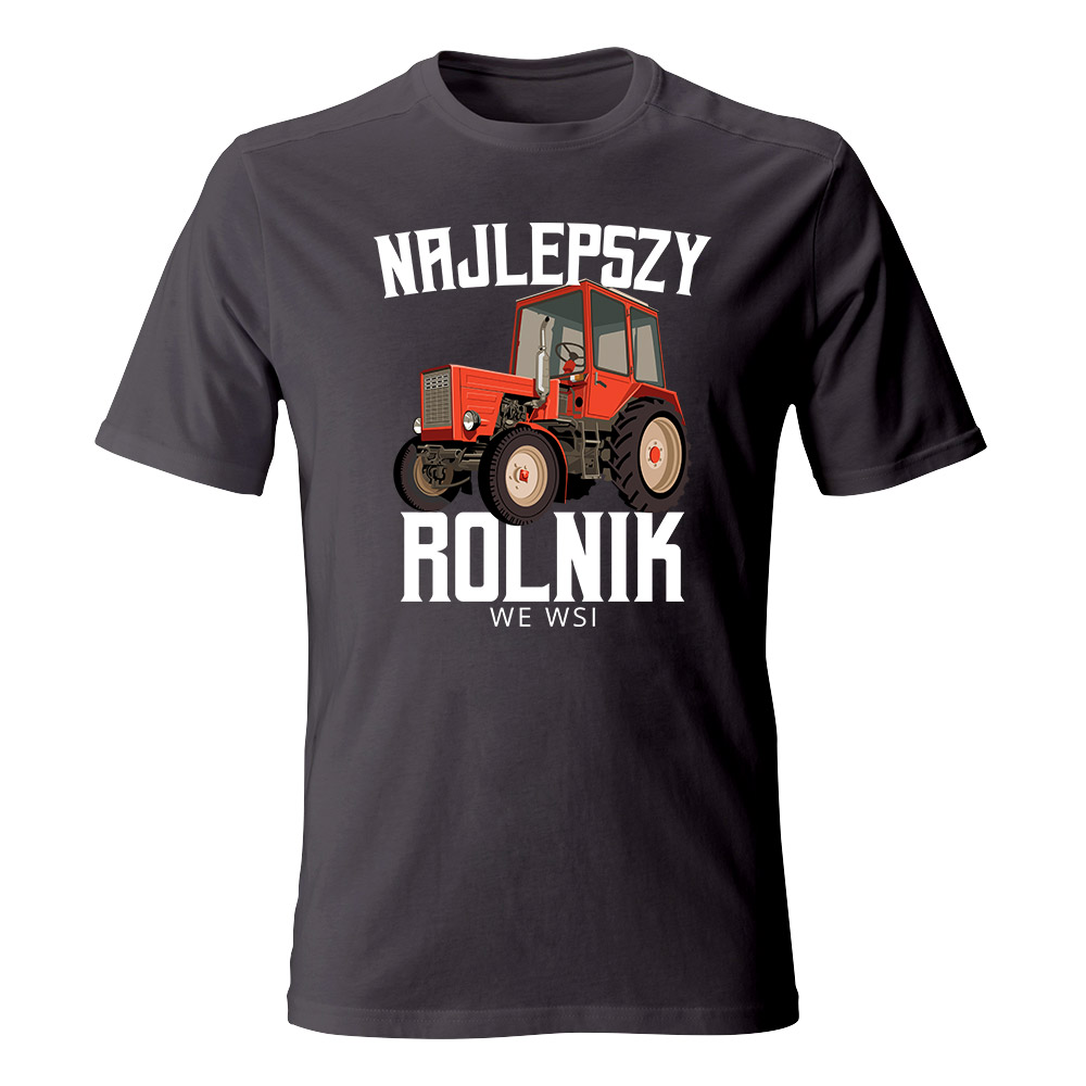 Koszulka męska z nadrukiem NAJLEPSZY ROLNIK 02