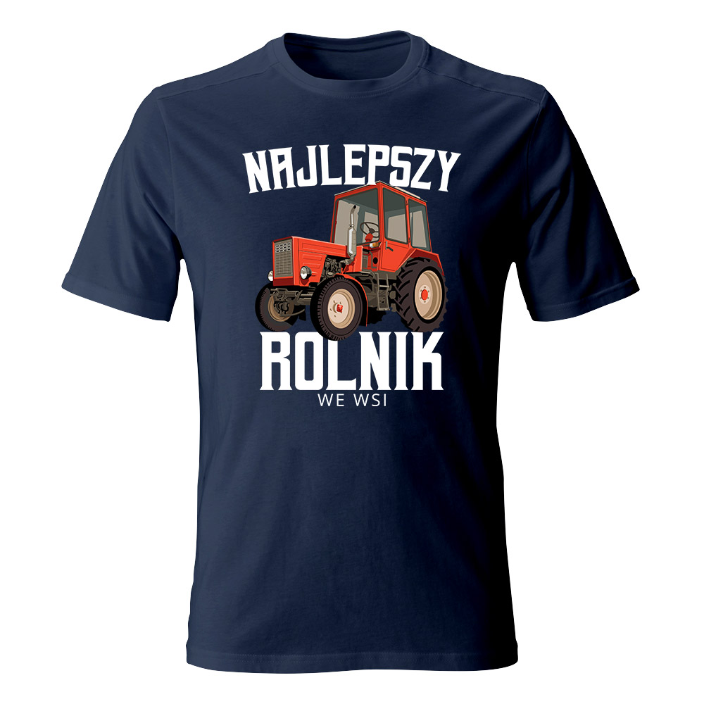 Koszulka męska z nadrukiem NAJLEPSZY ROLNIK 02