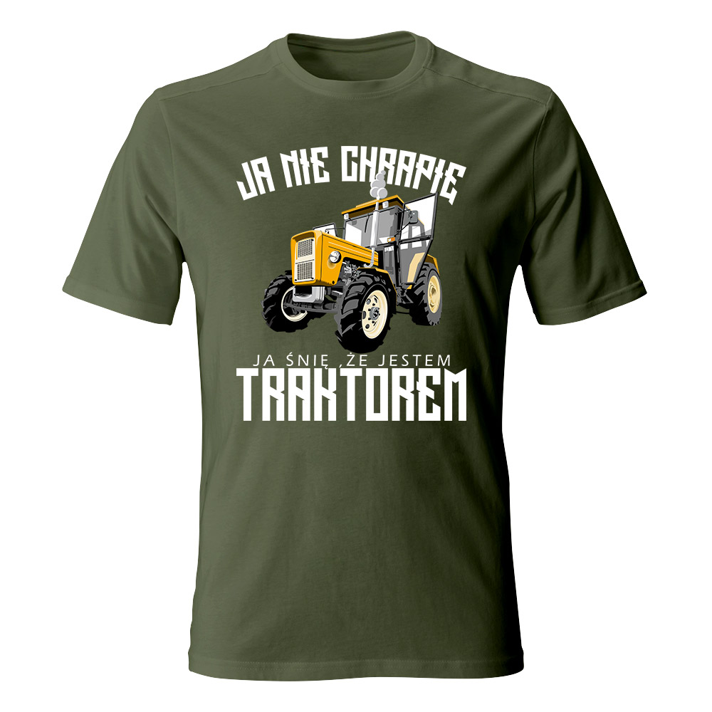 Koszulka męska z nadrukiem JESTEM TRAKTOREM