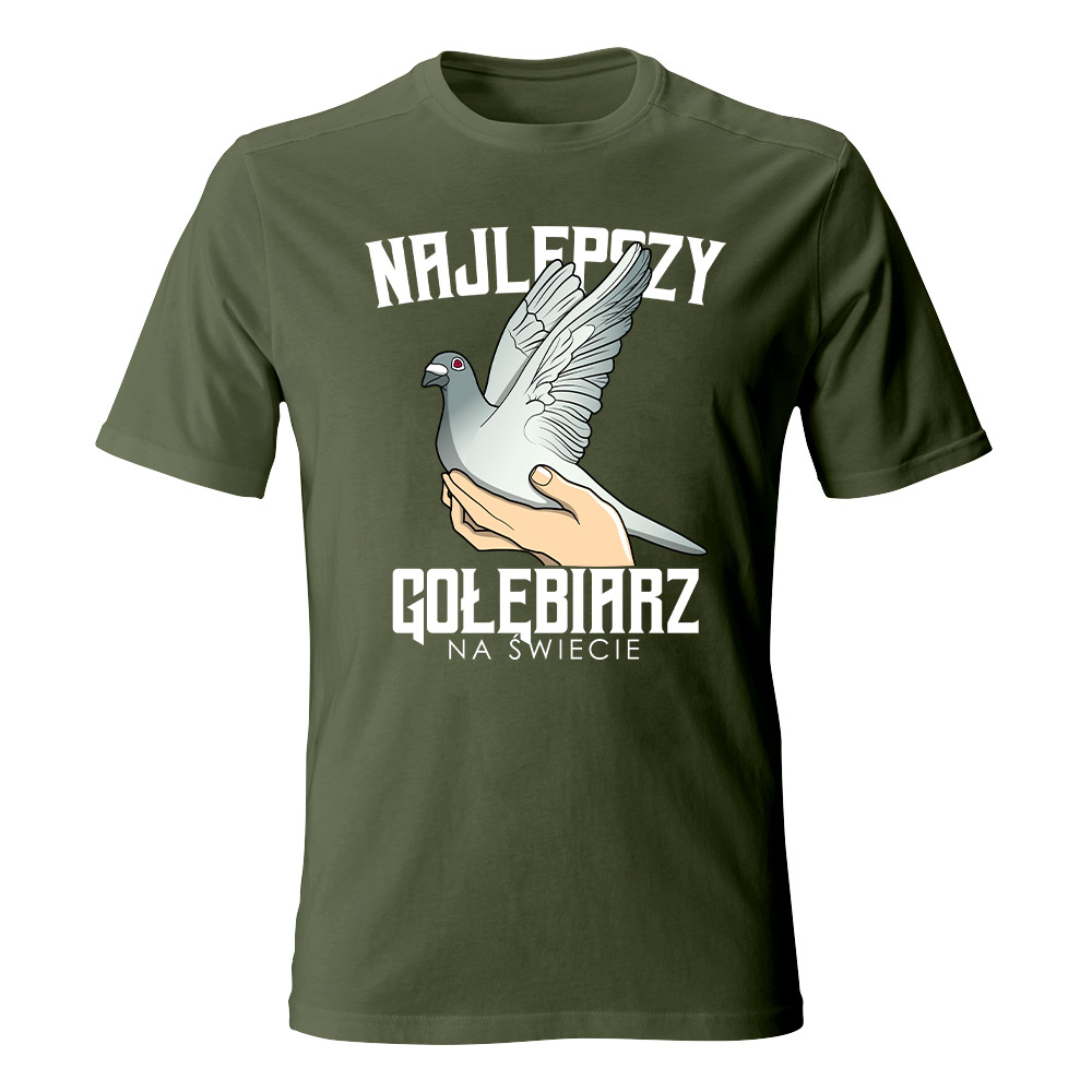 Koszulka męska z nadrukiem NAJLEPSZY GOŁĘBIARZ