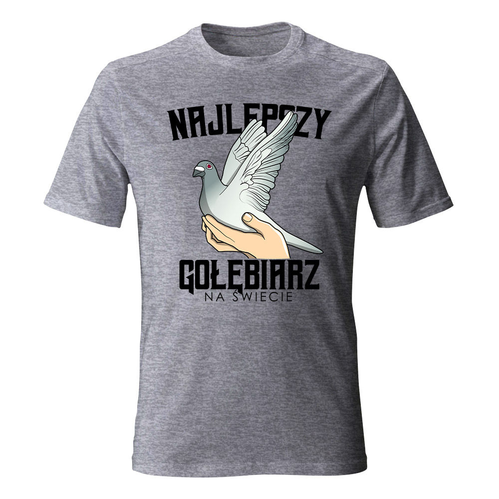 Koszulka męska z nadrukiem NAJLEPSZY GOŁĘBIARZ