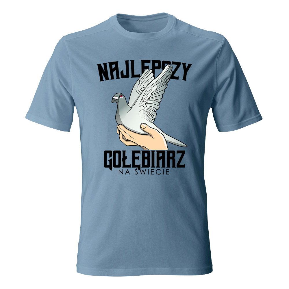 Koszulka męska z nadrukiem NAJLEPSZY GOŁĘBIARZ