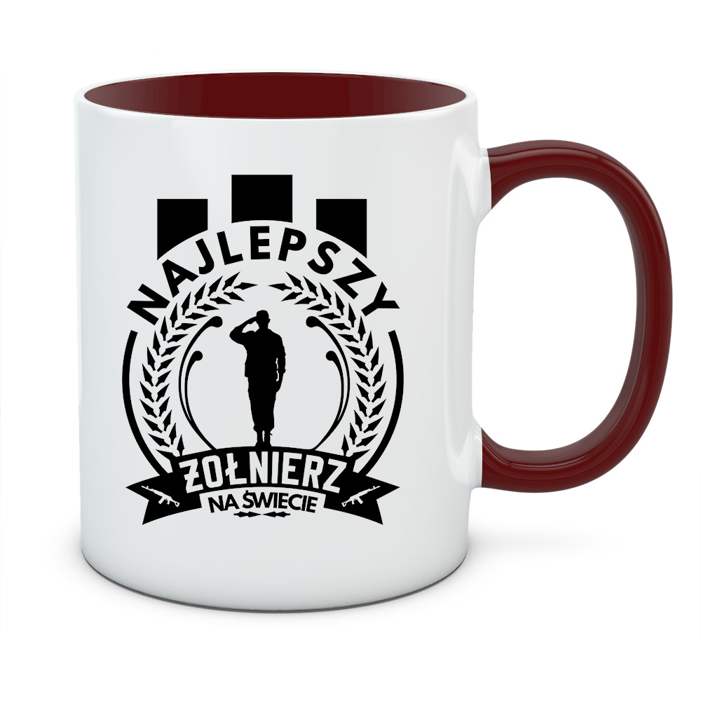 Kubek z nadrukiem NAJLEPSZY ŻOŁNIERZ 02