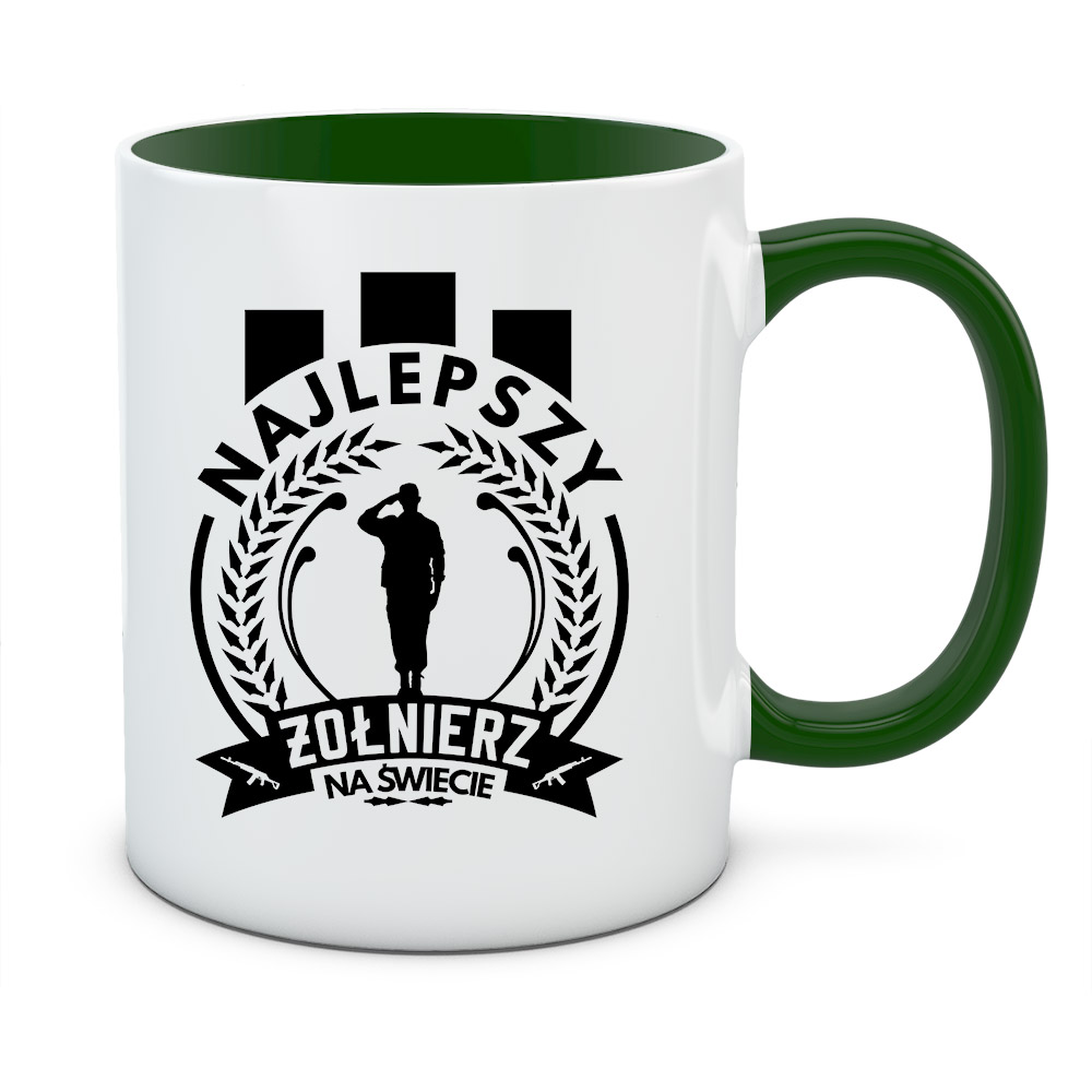 Kubek z nadrukiem NAJLEPSZY ŻOŁNIERZ 02