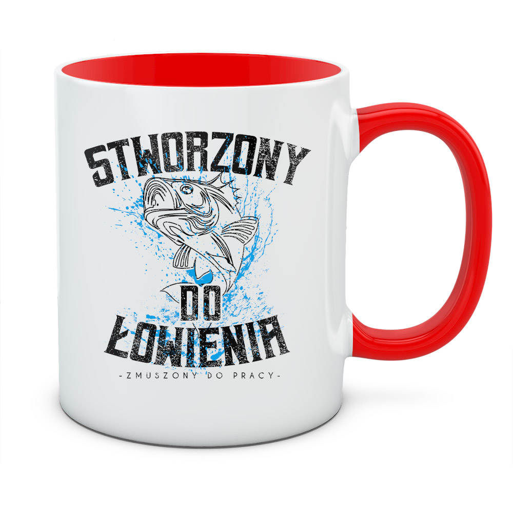 Kubek z nadrukiem STWORZONY DO ŁOWIENIA 01