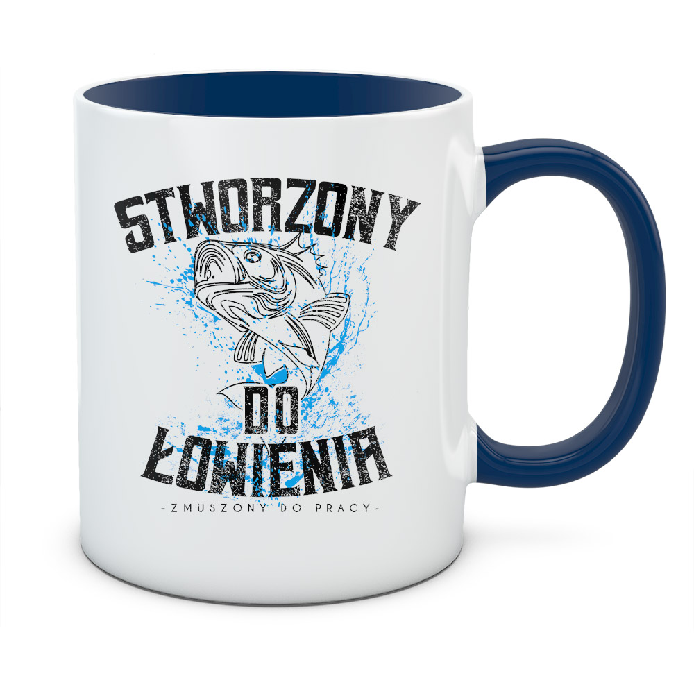 Kubek z nadrukiem STWORZONY DO ŁOWIENIA 01
