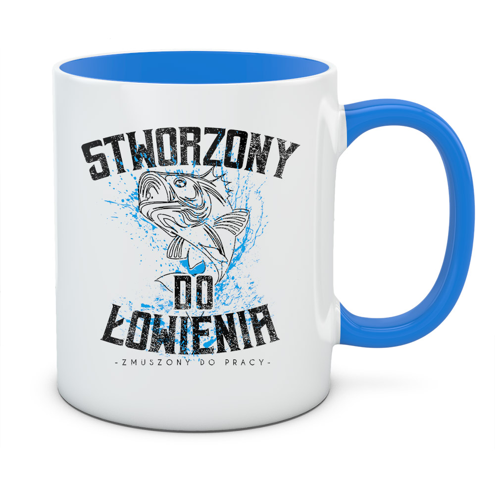 Kubek z nadrukiem STWORZONY DO ŁOWIENIA 01