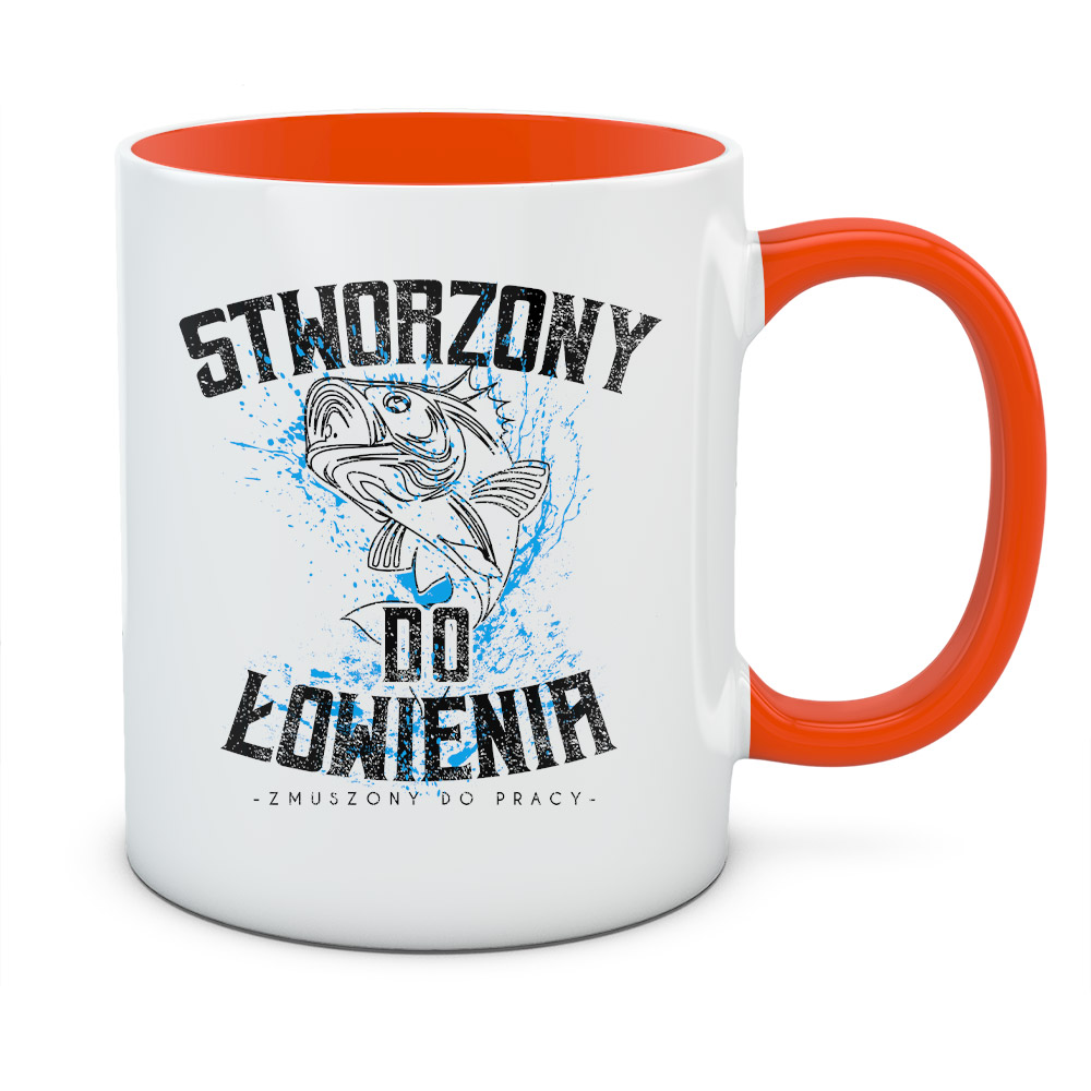 Kubek z nadrukiem STWORZONY DO ŁOWIENIA 01