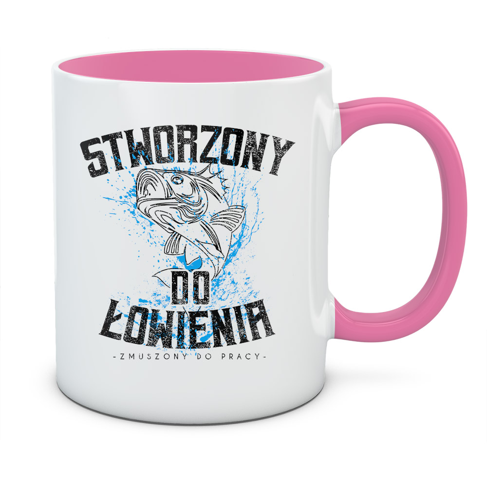 Kubek z nadrukiem STWORZONY DO ŁOWIENIA 01