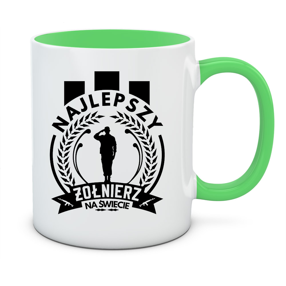 Kubek z nadrukiem NAJLEPSZY ŻOŁNIERZ 02