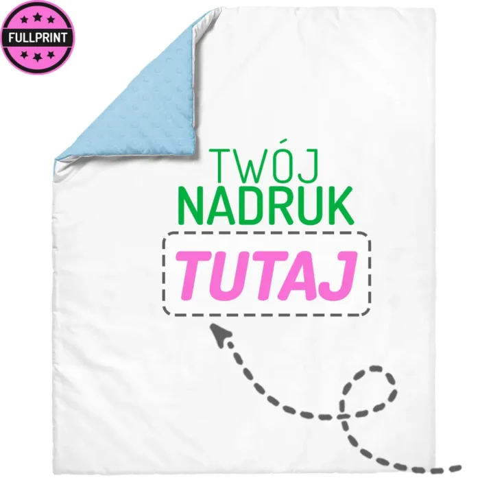 koc minky z własnym nadrukiem, główna grafika