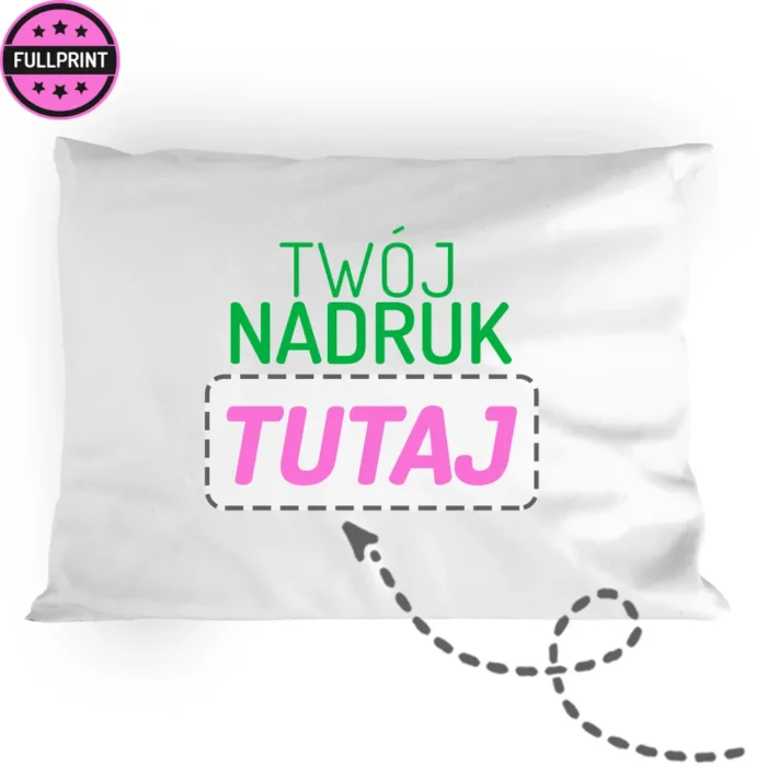 poszewka z własnym nadrukiem, główna grafika