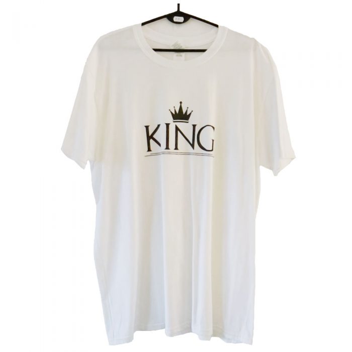 Koszulka męska z nadrukiem KING, rozm. XL
