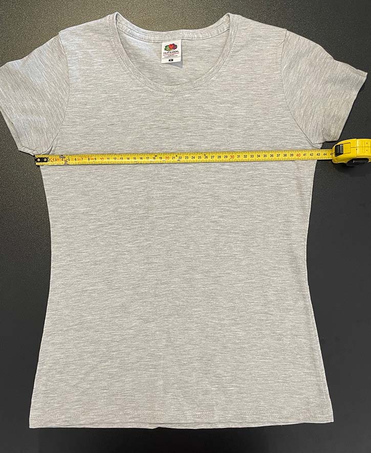 jak zmierzyć szerokość koszulki