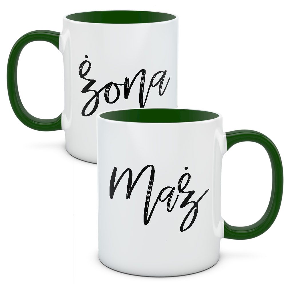 Kubki dla par, zestaw Mąż i żona 2