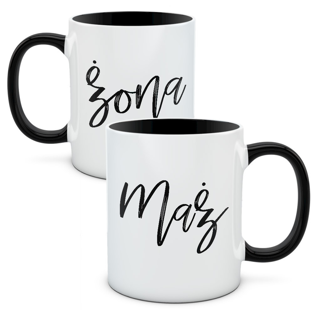 Kubki dla par, zestaw Mąż i żona 2