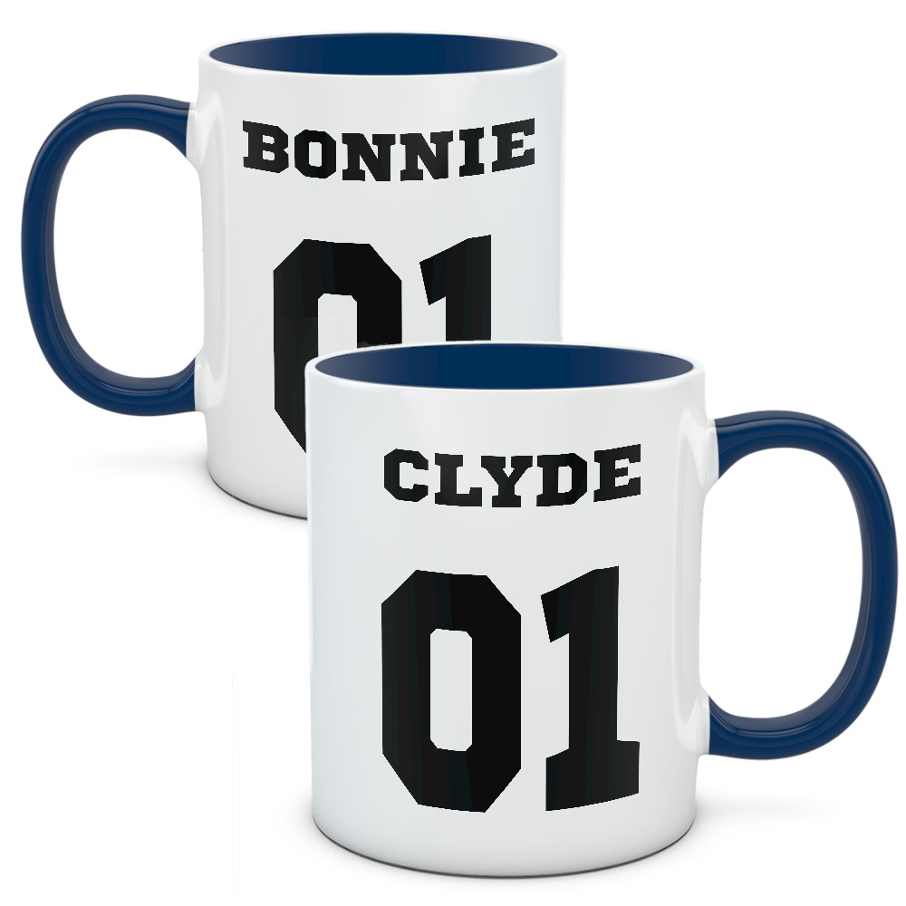 Kubki dla par, zakochanych - Bonnie i Clyde