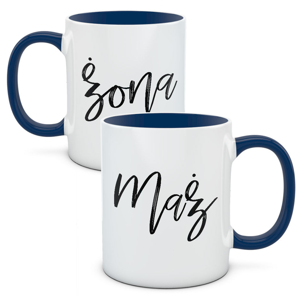 Kubki dla par, zestaw Mąż i żona 2