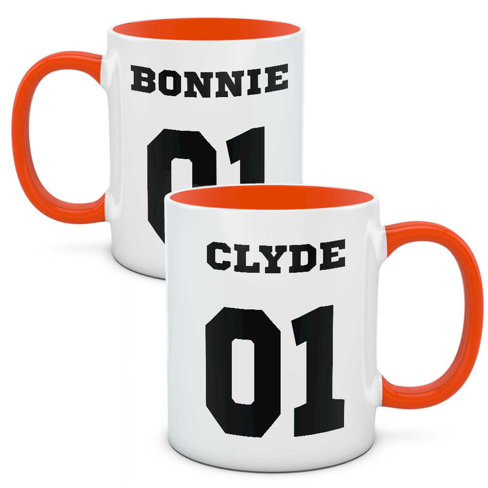 Kubki dla par, zakochanych - Bonnie i Clyde