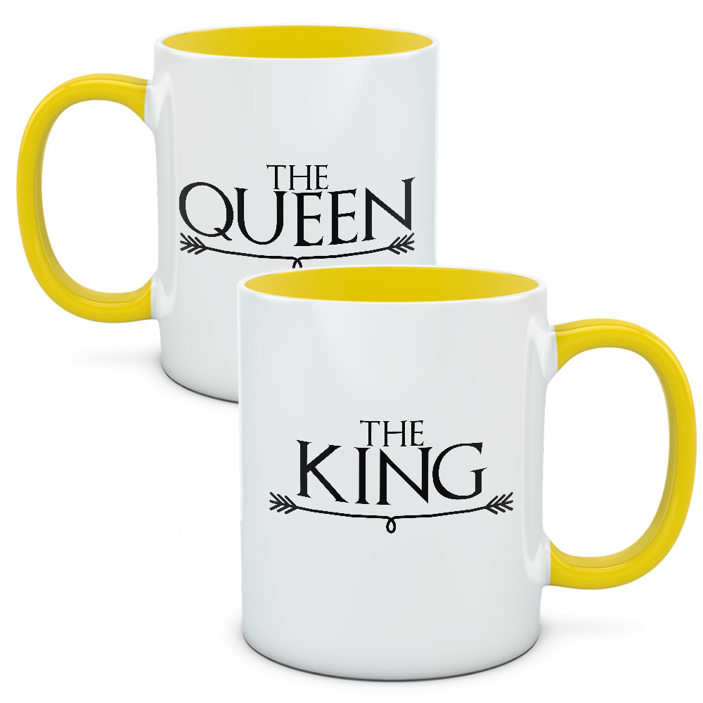 Kubki dla par, zakochanych, zestaw King Queen 2