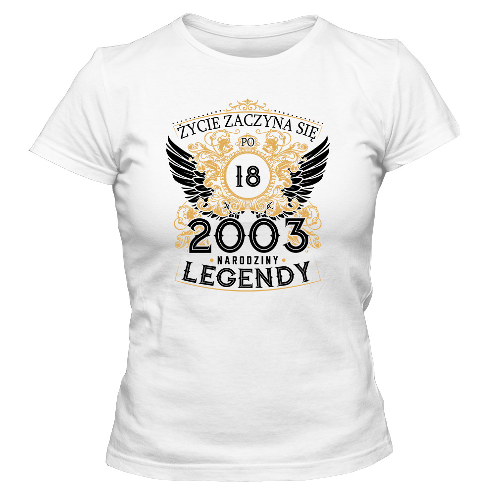 Koszulka damska ŻYCIE ZACZYNA SIĘ PO