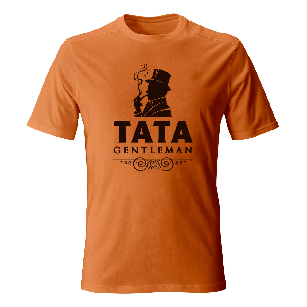 Koszulka męska Tata Gentleman, pomarańczowa