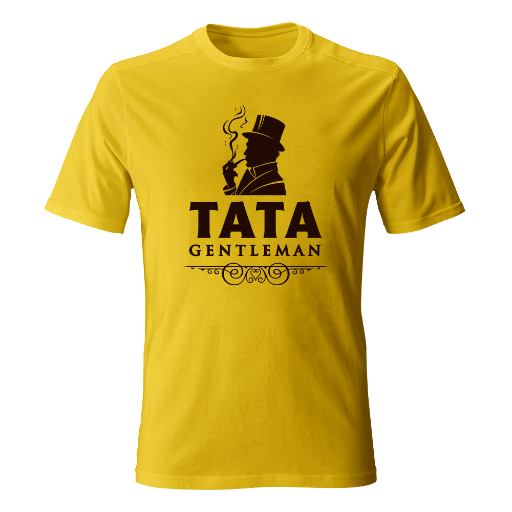 Koszulka męska Tata Gentleman, żółta